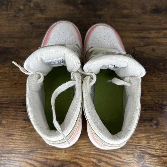 Nike Air Jordan 1 Mid SE GS Pastel Grind Shoes Size 5Y Sneaker DJ0338 100 - Picture 9 of 10